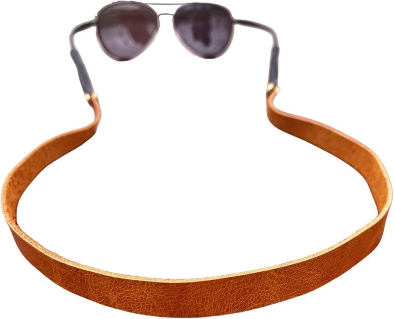 PROVBORN Store Full-grain Leather Glasses Strap Handmade Sports Sunglasses Eyeglasses Holders Around Neck Gifts for Men Women - Image 1